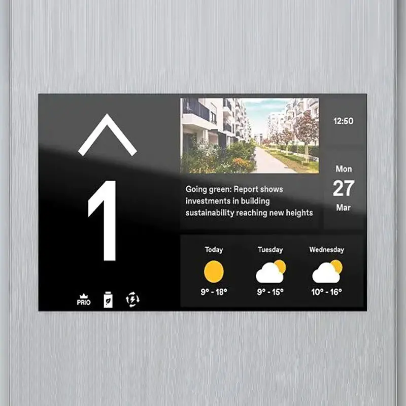 Elevator display panel