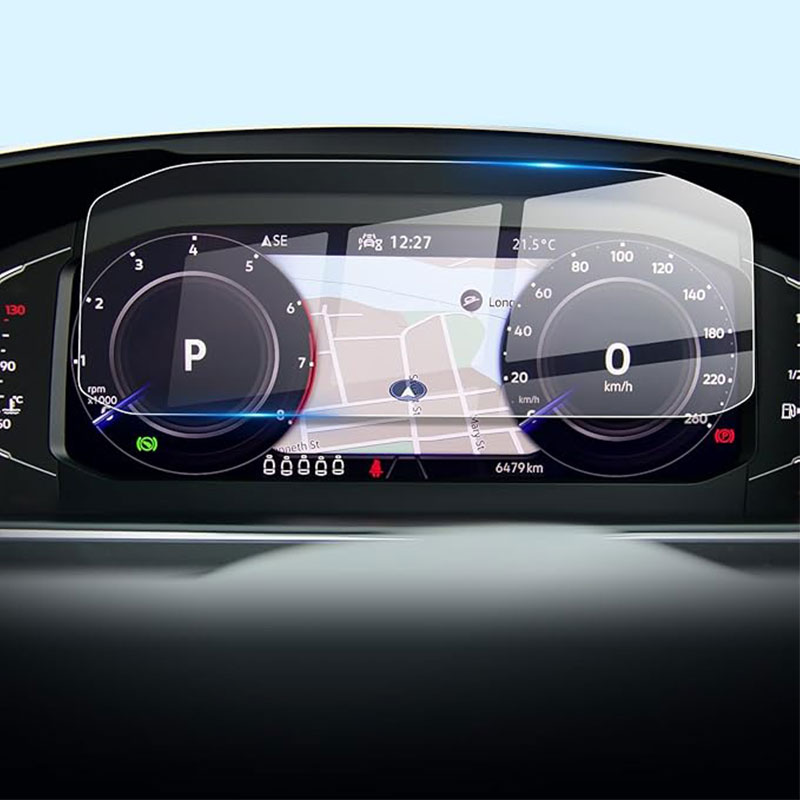 Instrument display glass panels